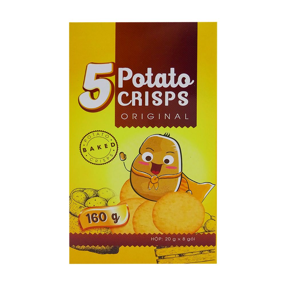 Bánh khoai tây 5 potato crisp original 160g
