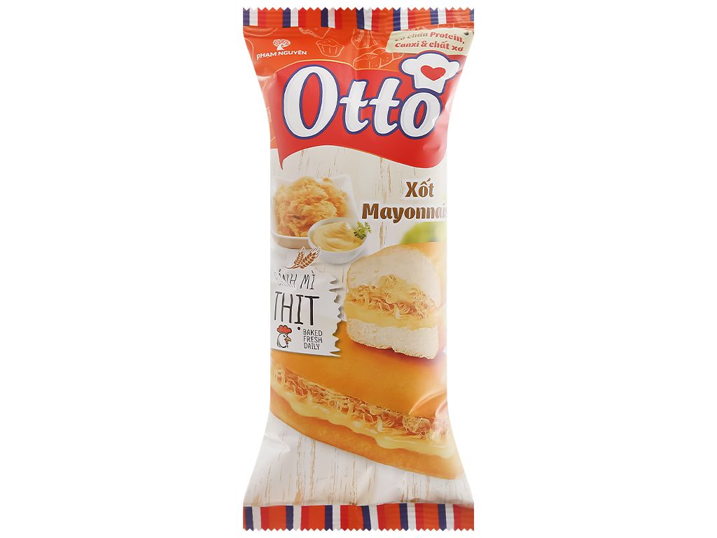 Bánh Mì Thịt Otto xốt Mayonnaise Không Cay - 50gr