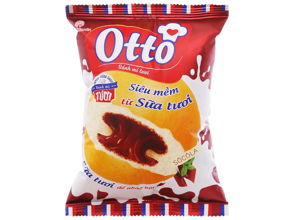 Bánh mì sữa tươi Otto socola 55gr
