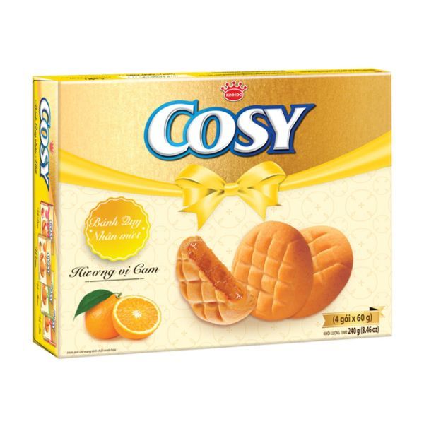Bánh Cosy nhân mứt vị cam 240g*12 hộp