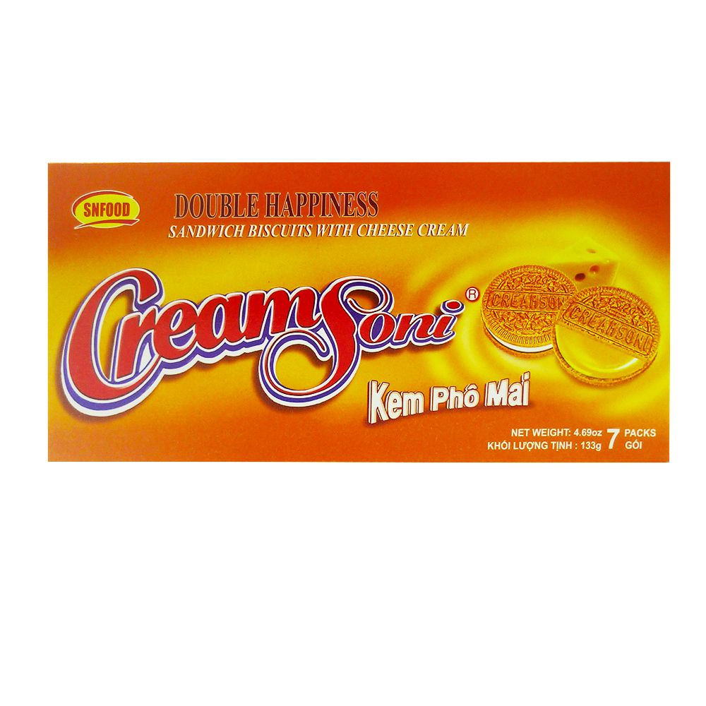 Bánh Quy Kem Phô Mai Cream Soni (133g)