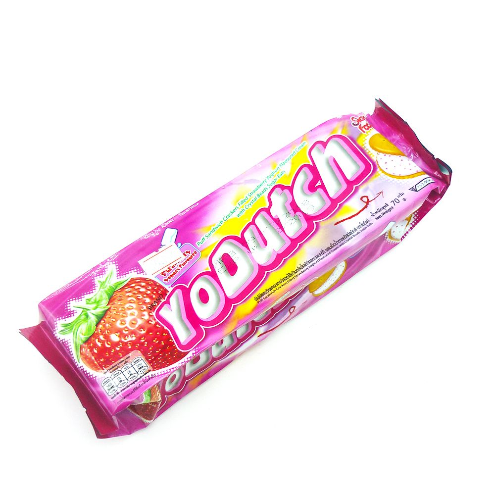 Bánh Quy Kem YoDutch Dâu 70g