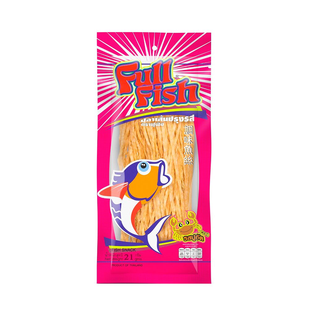 Bánh Snack Cá Full Fish Vị Cua (21g)