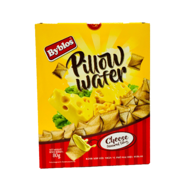 Bánh Xốp Gối Nhân Vị Phô Mai Hiệu Byblos