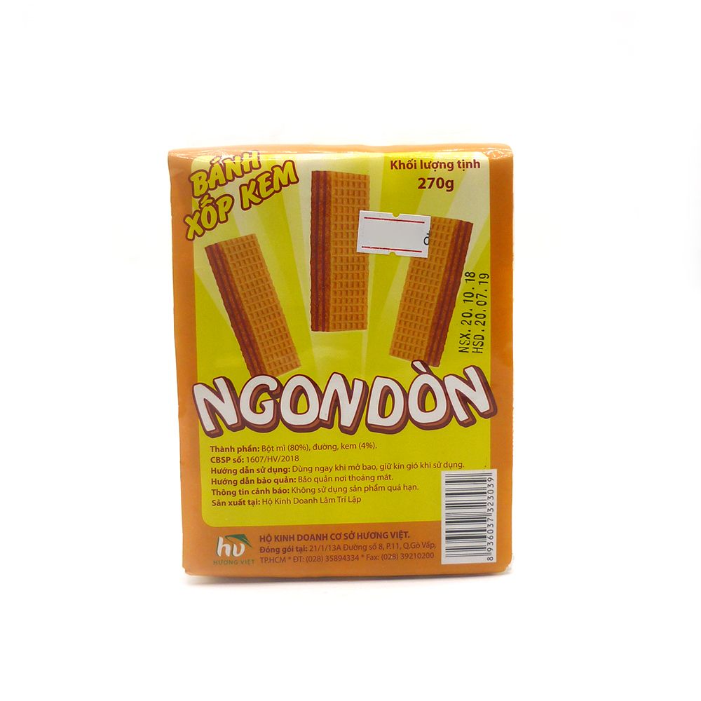Bánh Xốp Kem Hương Việt (270g)