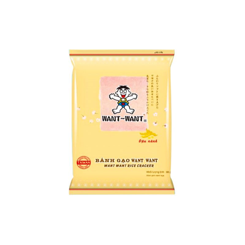 Bánh gạo Want Want đậu nành 88g*20