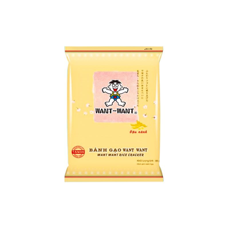  Bánh gạo Want Want đậu nành 88g*20 