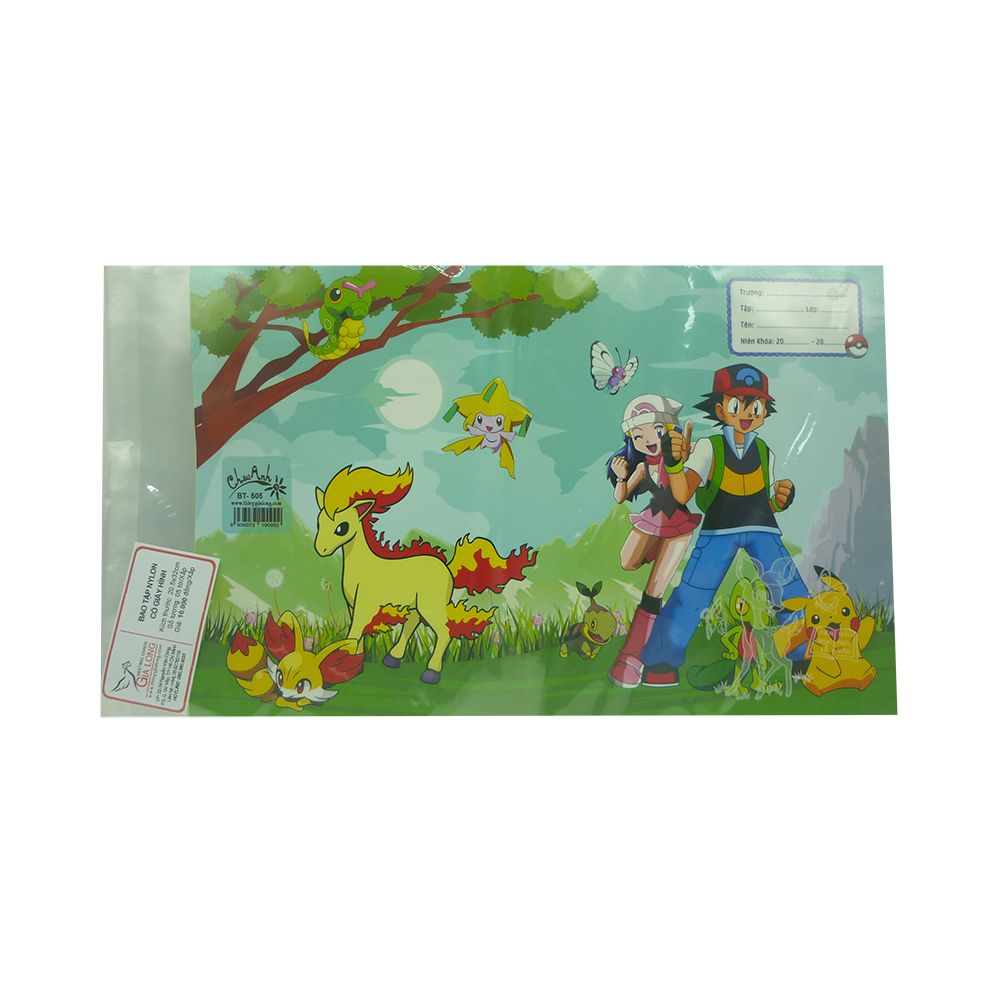 Bao Tập Nylon Có Giấy Hình (Xấp 5 Tờ)