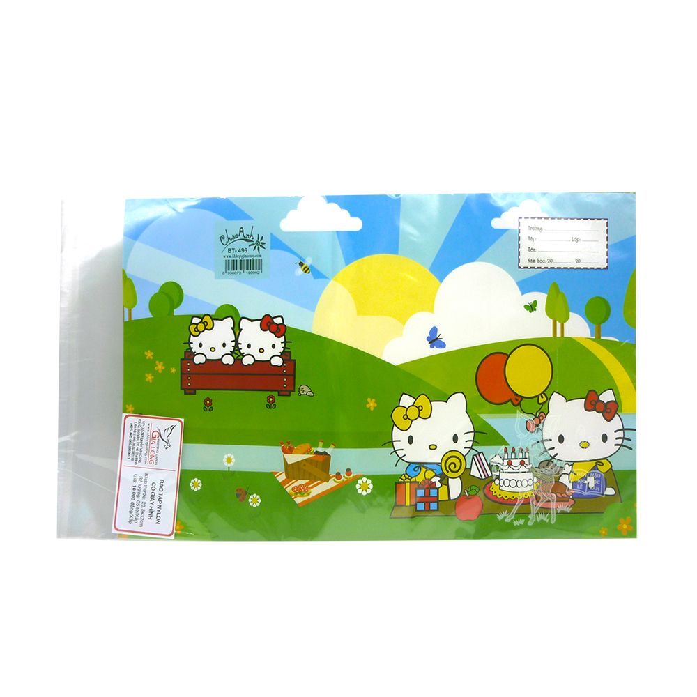 Bao Tập Nylon Có Giấy Hình (Xấp 5 Tờ)