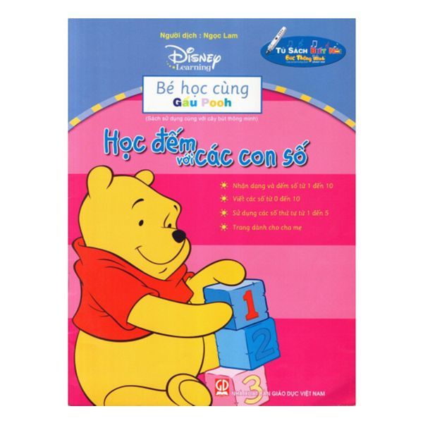 Bé Học Cùng Gấu Pooh - Học Đếm Với Các Con Số - Kèm File Âm Thanh