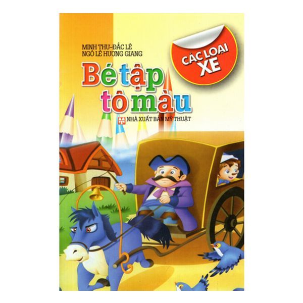 Bé Tập Tô Màu Các Loại Xe