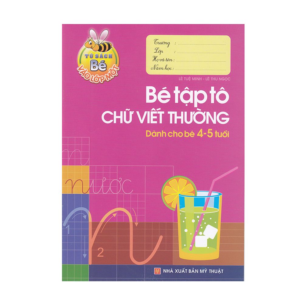 Bé vào lớp 1 - bé tập tô chữ viết thường