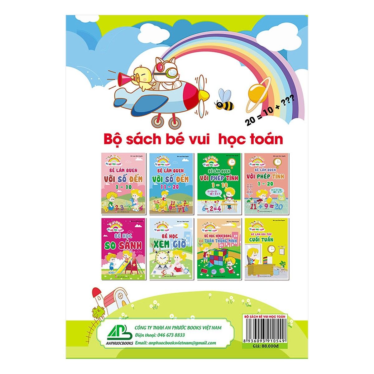 Bé Vui Học Toán (Túi 8 Cuốn)