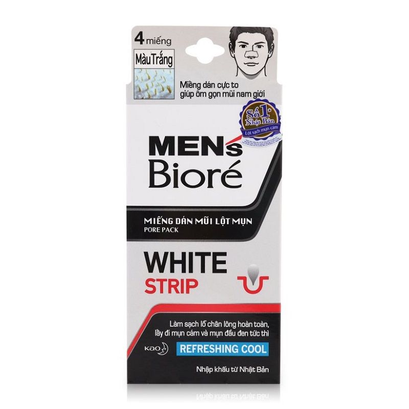 Miếng Dán Mũi Lột Mụn Men's Biore White Strip