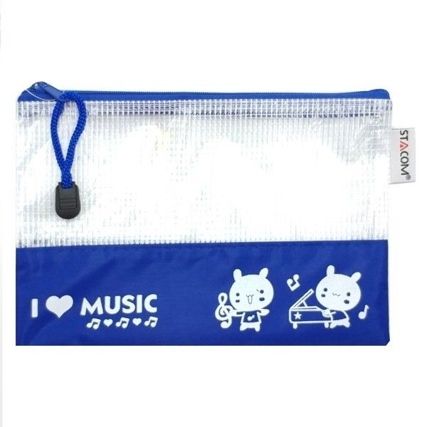 Túi lưới hoạt hình có khóa kéo 1 ngăn (zipper bag) B6 19*14cm