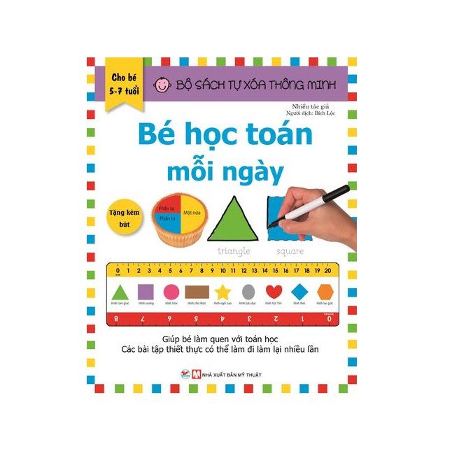 Bộ Sách Tự Xóa Thông Minh - Bé Học Toán Mỗi Ngày