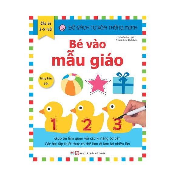 Bộ sách tự xóa thông minh - Bé vào mẫu giáo