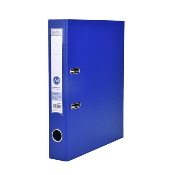 Bìa Còng Flexoffice A4 FO-BC05 (2 Mặt Xi) - Xanh Đậm