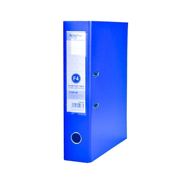 Bìa Còng Flexoffice F4 FO-BC08 (2 Mặt Xi) - Xanh Nhạt
