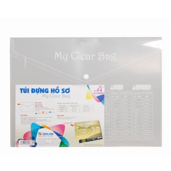 Bìa Nút Thiên Long F4 TL-HCB02