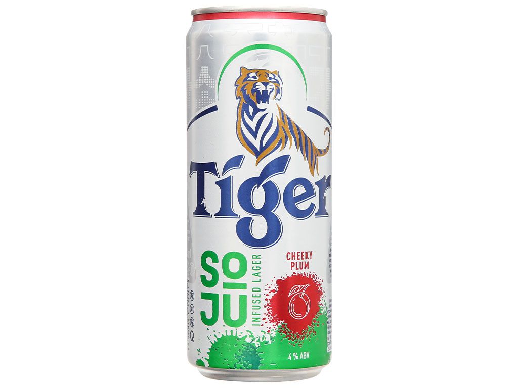  Bia Tiger Soju Infused Lager Cheeky Plum - Lon 330ml 