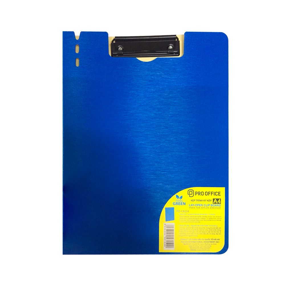 Trình ký đôi màu bạc,xanh PO-CB224 A4