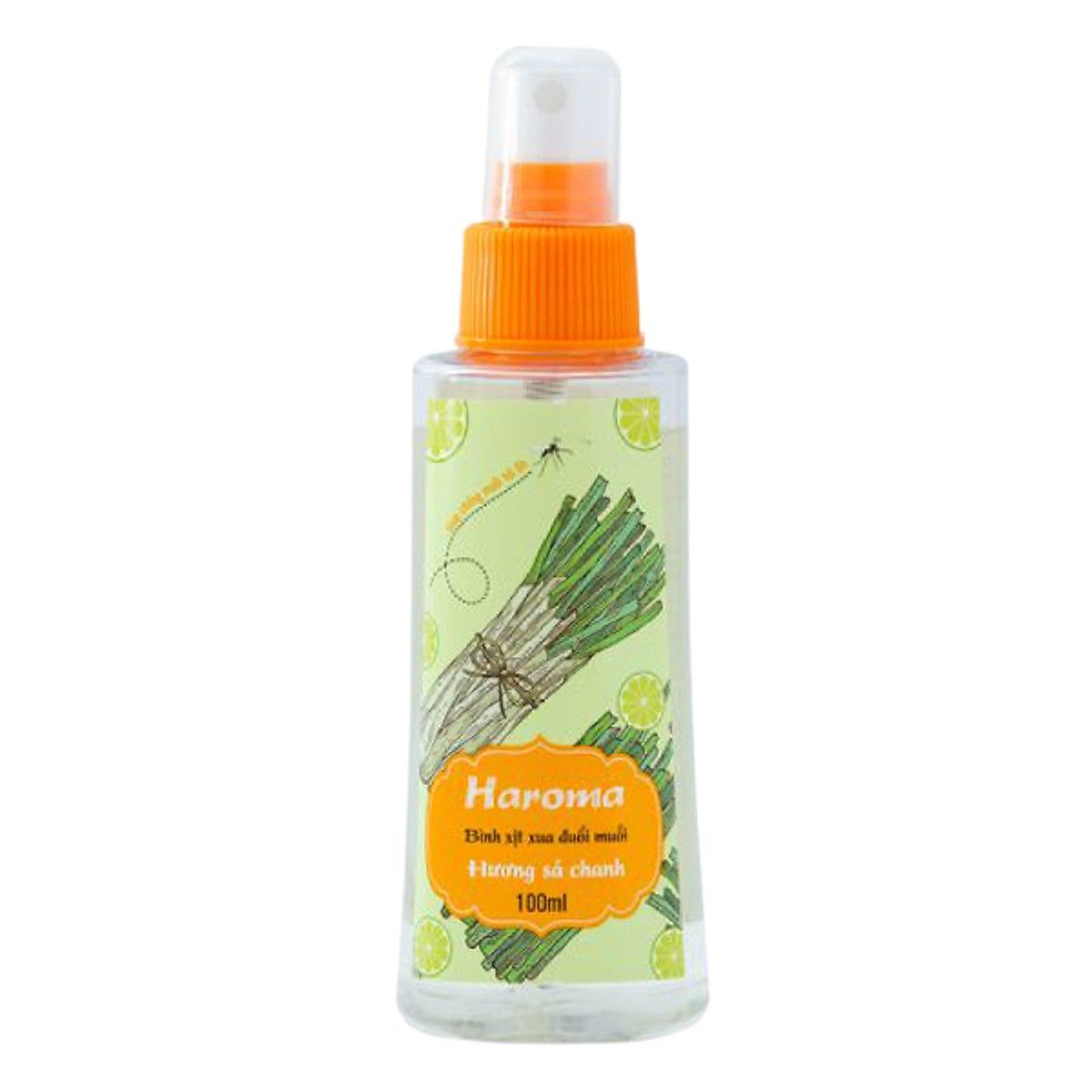 Bình Xịt Xua Đuổi Muỗi Haroma Hương Sả Chanh 100ml