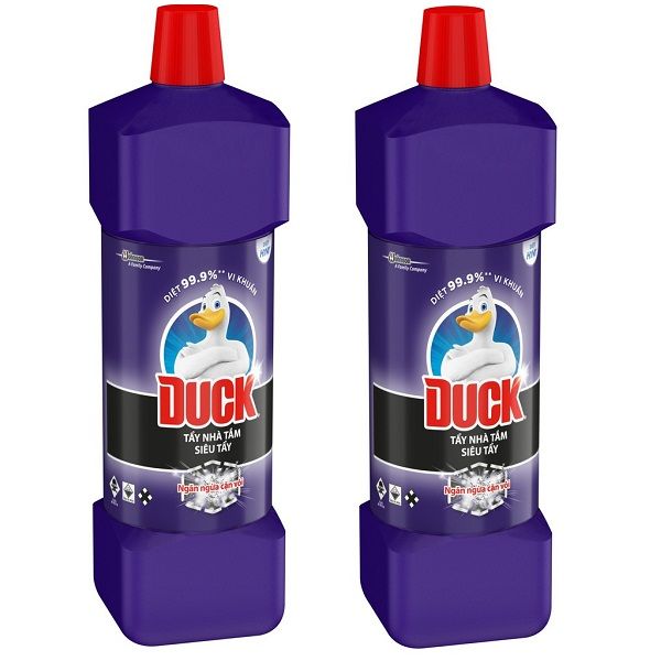  Bộ 2 Chai Nước Tẩy Nhà Tắm Siêu Tẩy Duck (900ml) 