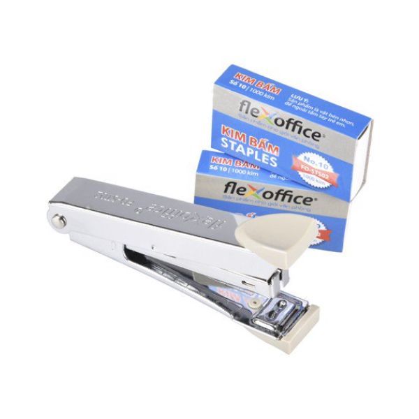 Bộ Bấm Kim Số 10 Và Kim Bấm Flexoffice FO-ST02-S2