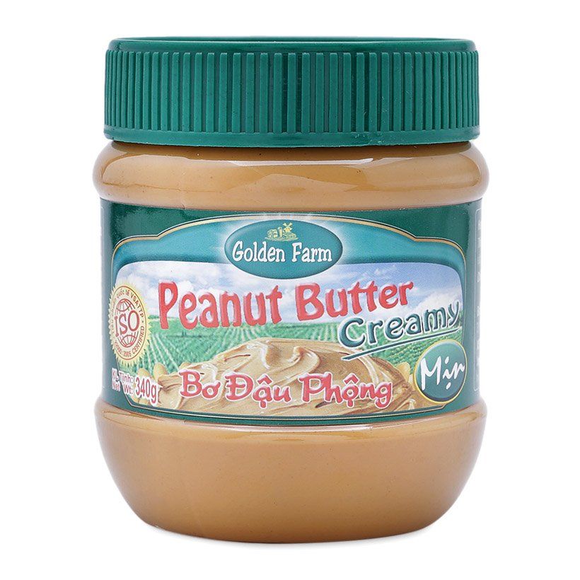 Bơ Đậu Phộng Mịn Golden Farm (340g)
