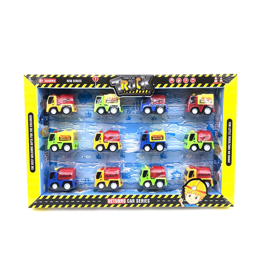 Bộ Đồ Chơi Xe Hoạt Hình 12 Chiếc