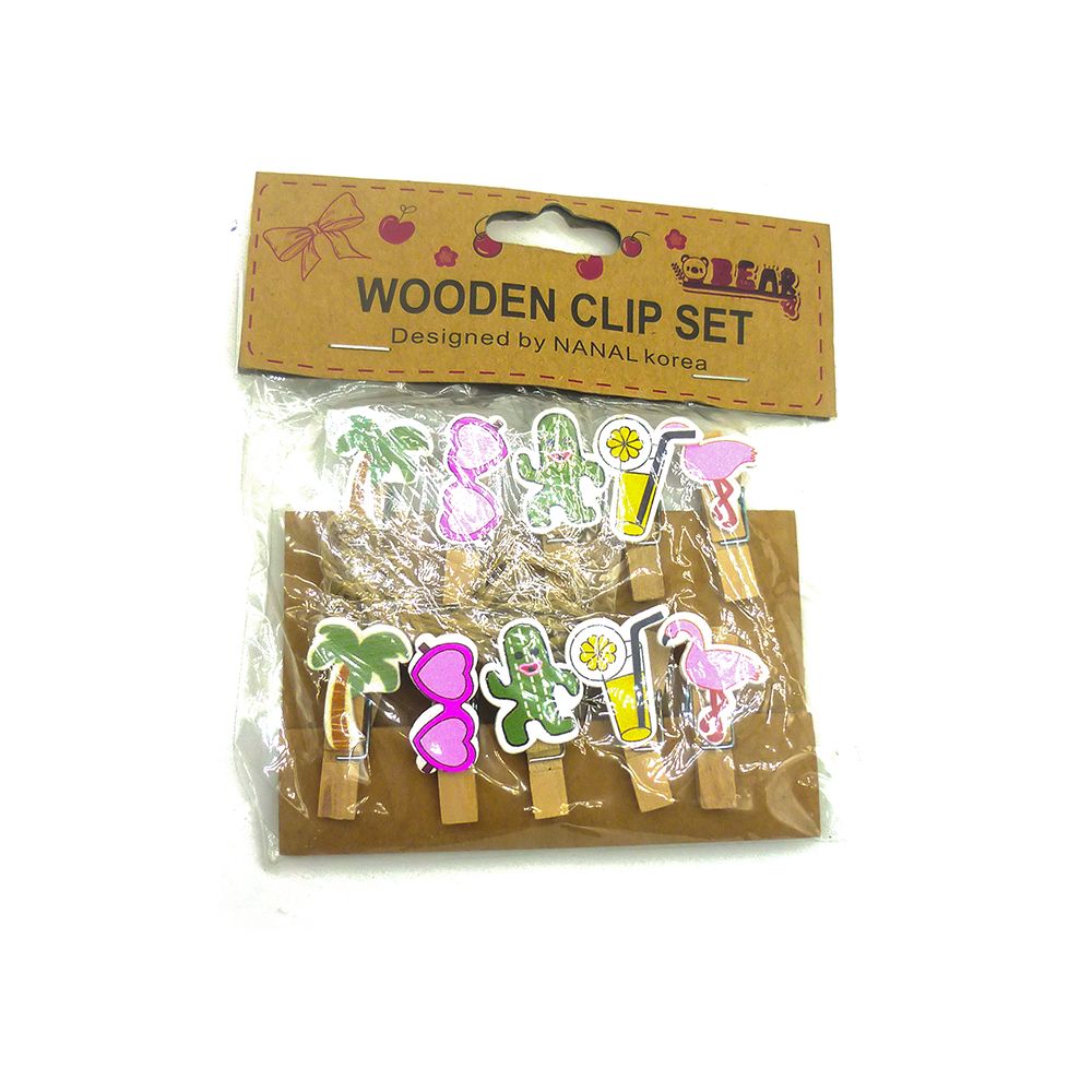 Bộ Kẹp Ảnh Gỗ (10 Cái)