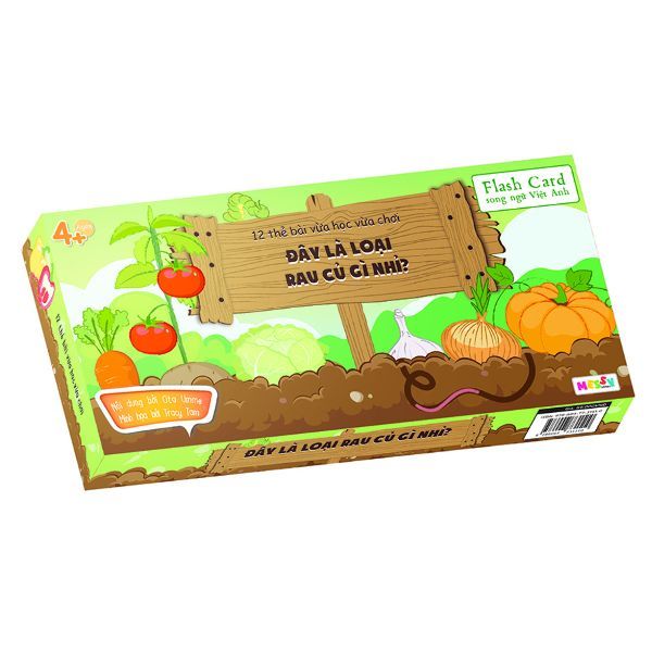 Bộ Thẻ Học Song Ngữ Guess-Silde Cards - Đây Là Loại Rau Củ Gì Nhỉ?