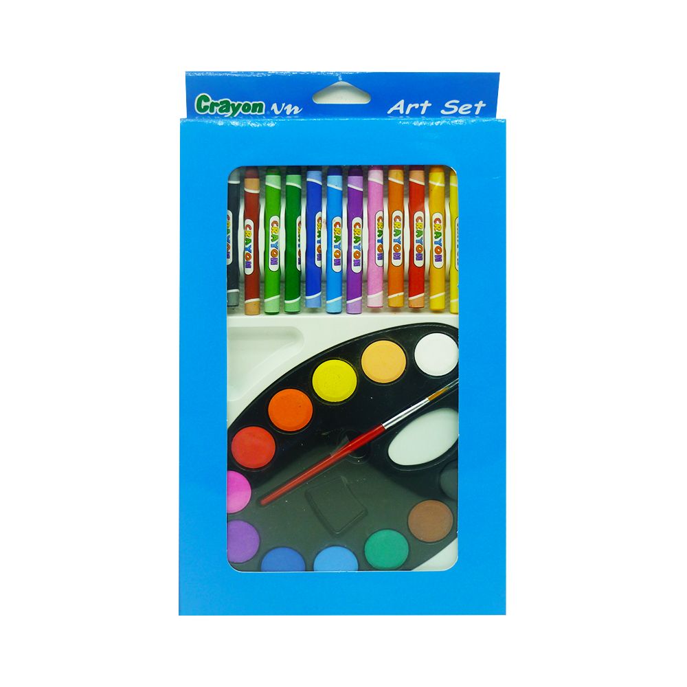 Bộ Tô Màu Crayon TM-03 (Màu Sáp + Màu Nước)