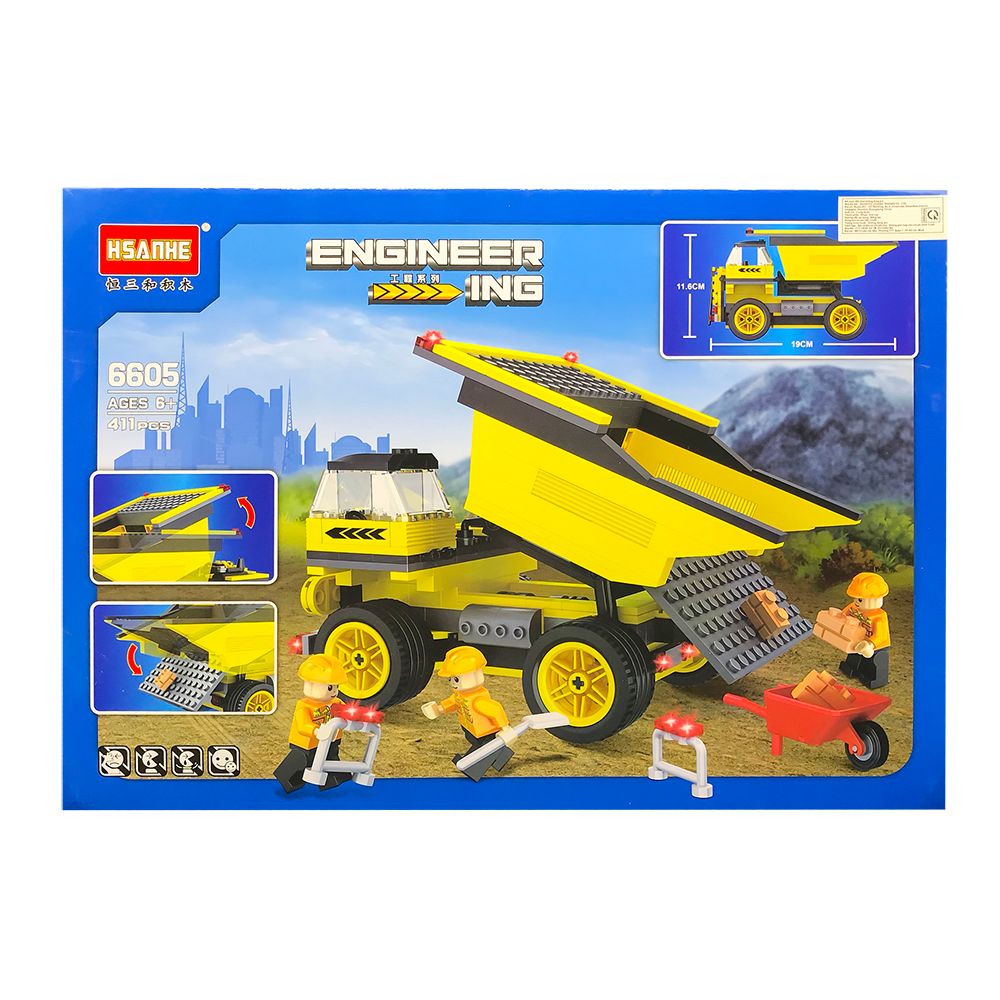Bộ Xếp Hình Hsanhe Engineering 6605