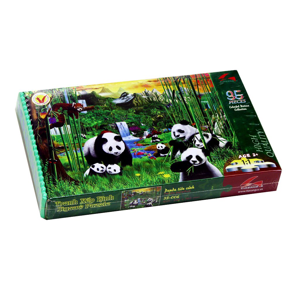 Bộ Xếp Hình Tia Sáng 35-006 Panda Tiên Cảnh (35 Mảnh)