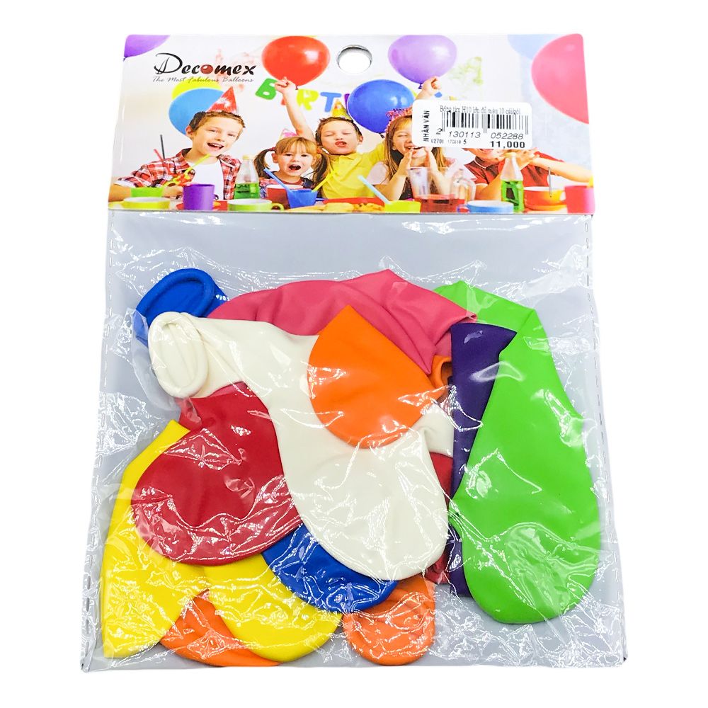 Bong Bóng Tim Lớn Đủ Màu H10 ( 10 Cái/Gói)
