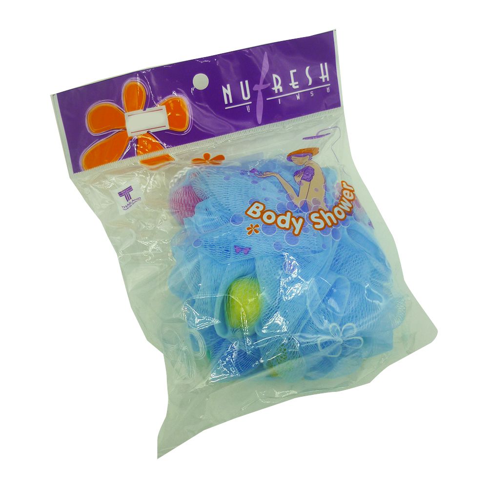 Bông Tắm Lưới Tròn Có Mút Nufresh