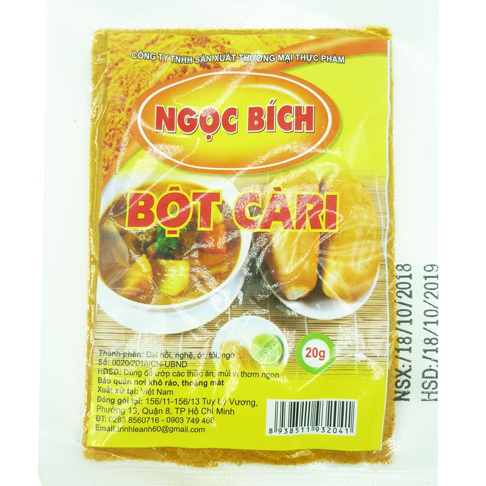  Bột Cà Ri Ngọc Bích (20g) 