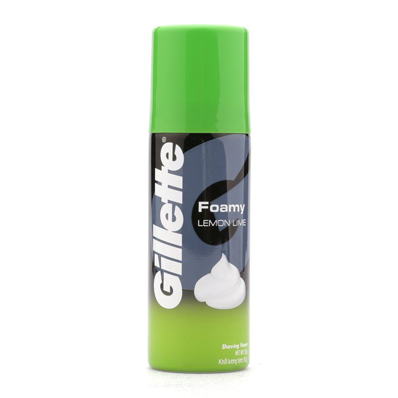  Bọt Cạo Râu Hương Chanh Gillette Foamy Lemon Lime (50g) 