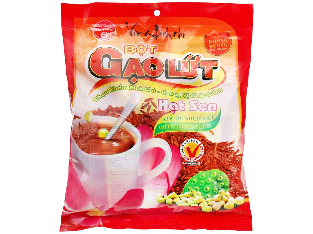 Bột gạo lức hạt sen không đường