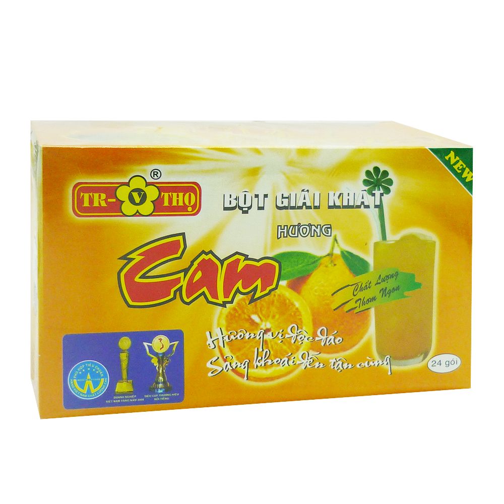  Bột Giải Khát Hương Cam (24 Gói) 