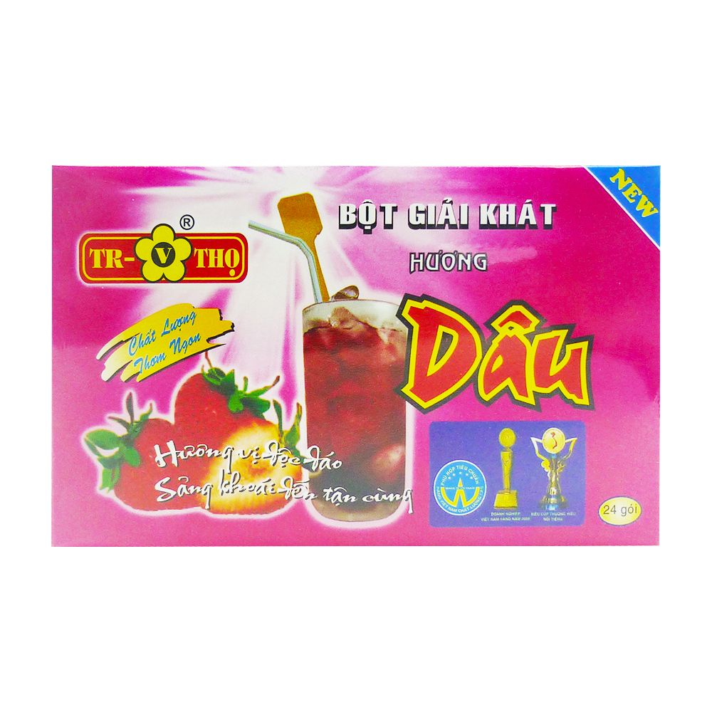 Bột Giải Khát Hương Dâu (24 Gói)