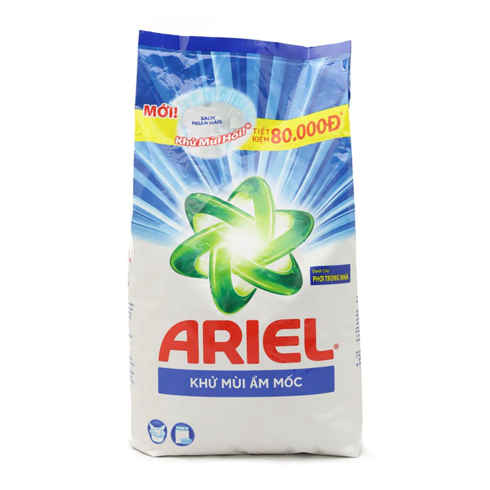  Bột Giặt Ariel Khử Mùi Ẩm Mốc (5kg) 