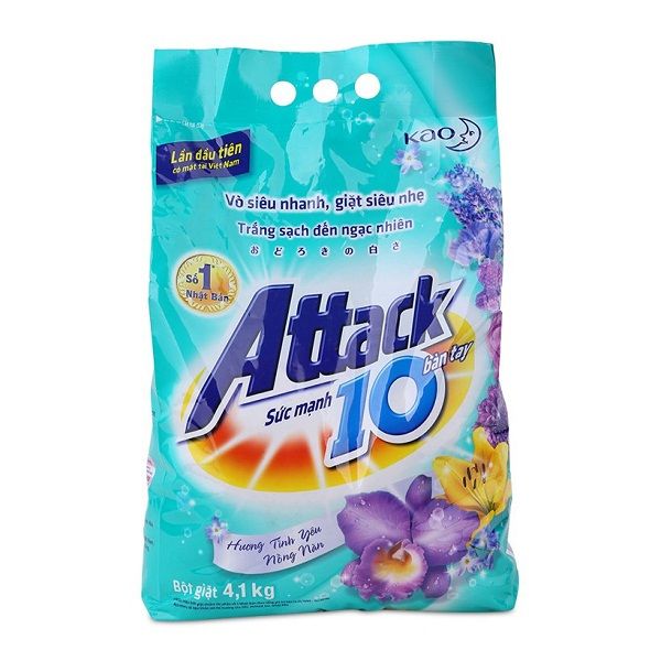 Bột Giặt Attack Hương Tình Yêu Nồng Nàn Dạng (4.1 Kg)