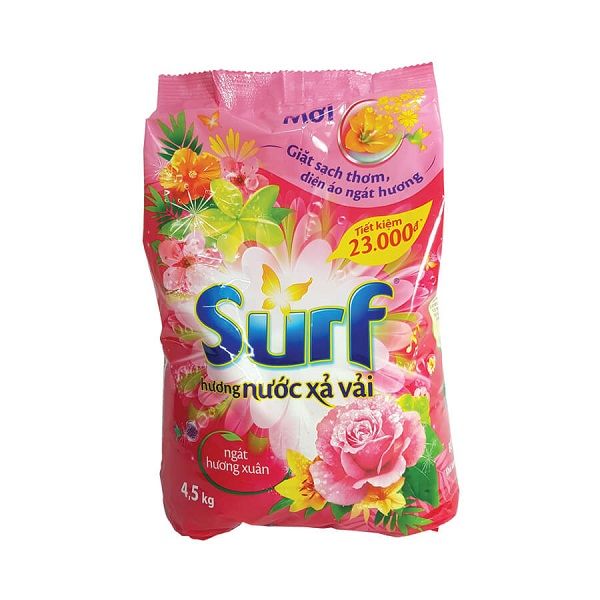 Bột Giặt Surt Hương Nước Xả Vải Ngát Hương Xuân (4.5 Kg)