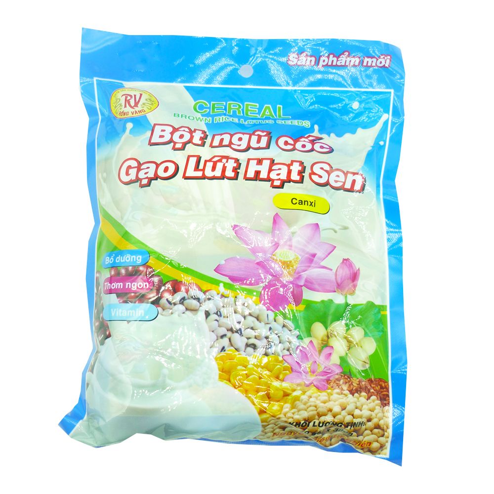 Bột Ngũ Cốc Gạo Lứt Hạt Sen (Túi 10 Gói)