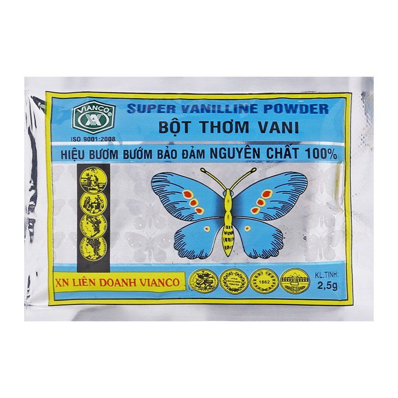 Bột Thơm Vani Hiệu Bươm Bướm Vianco (3g)