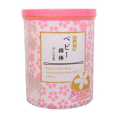 Tăm Bông Kháng Khuẩn Sakura Baby TB02