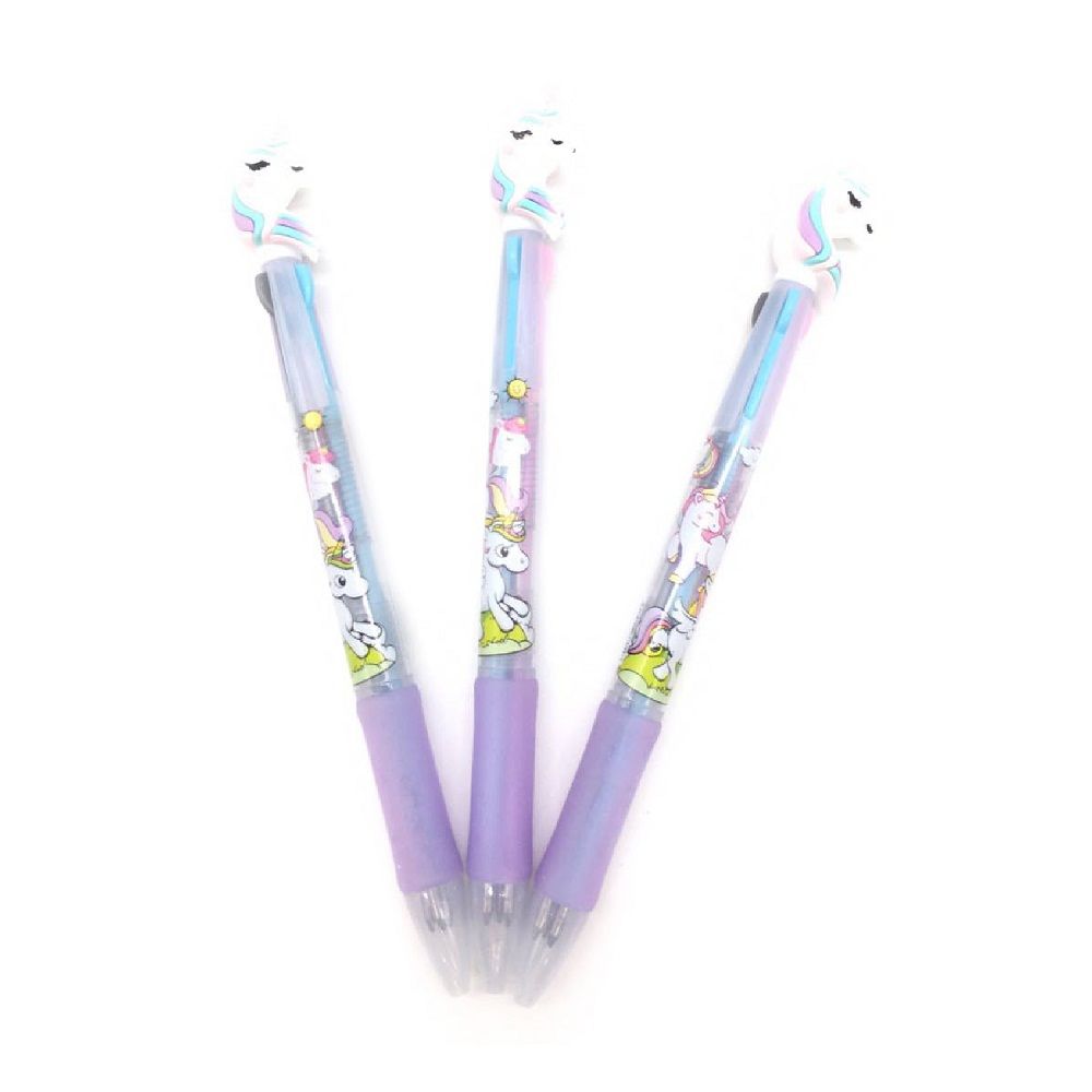 Bút Bi Bấm 3 Ngòi E-8063